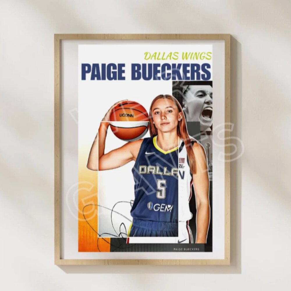 Paige Bueckers Dallas Wings 11x17 Art Print